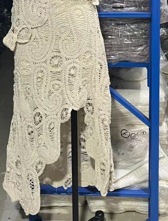2023 Women's Fashion Knit Crop Top and Skirt Set