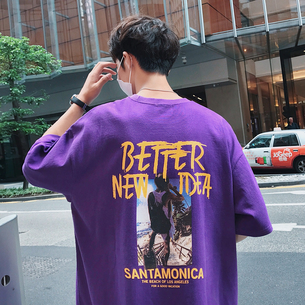 2019 Summer Men's Loose Short Sleeve T-Shirt