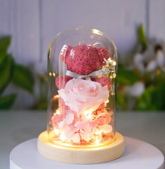 Eternal Rose Teddy Gift