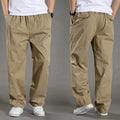 Herren Cargo-Hosen Baumwolle Schwarz Arbeitshosen Sommer Casual Kletter-Jogger Herren Sweathosen Sport Frühling Herbst Twill-Hosen