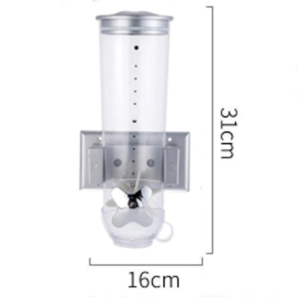 Küche Lagerung Lebensmittel Organizer Wand Montiert Trockenen Lebensmittel Getreide Spender Snack Getreide Kunststoff Lagerung Container Box Rack für Hause