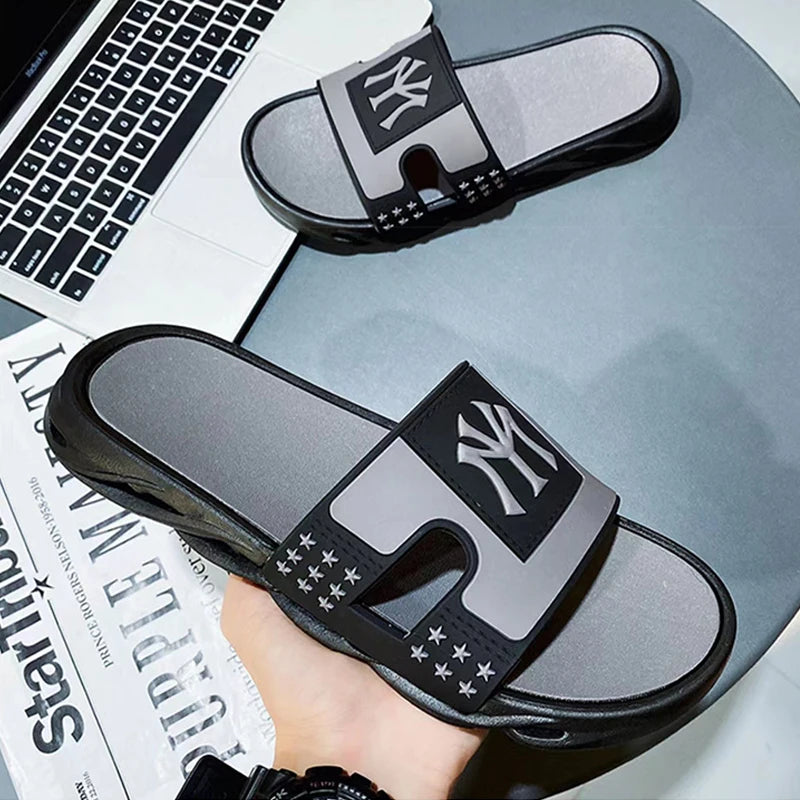 Sommers andalen Hausschuhe Männer Strand Outdoor rutsch feste Mode Flip-Flops Marke Sport Street Wear Freizeit schuhe Ciabatte Uomo Trend