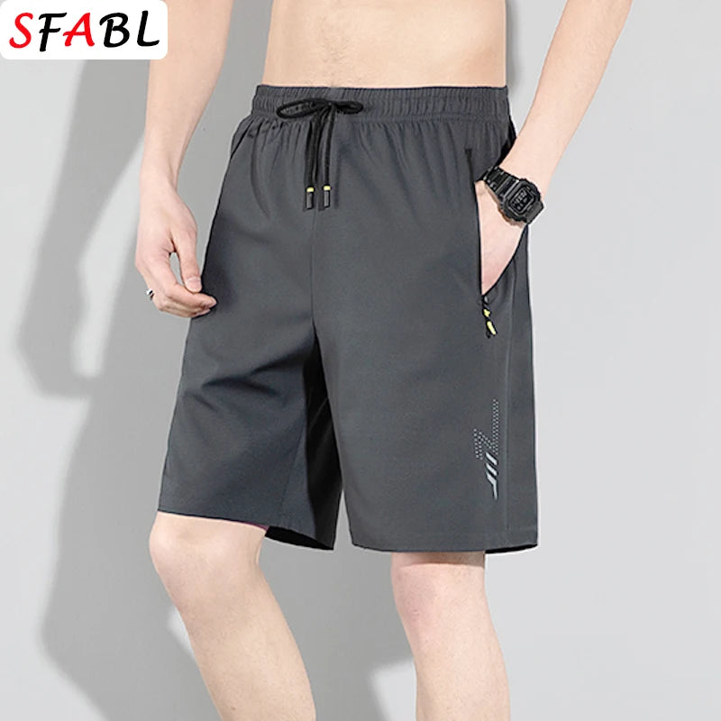 Schnell trocknende Shorts Männer Board Kurze Hosen Sommer Atmungsaktive Sport-Shorts Männer Casual Elastische Lauf Gym Fitness männer Shorts