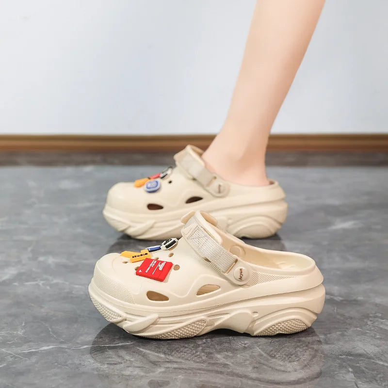 Sommerliche Outdoor-Strandsandalen, Leichte und Atmungsaktive Hausschuhe, Rutschfeste und Atmungsaktive Anglerpantoffeln