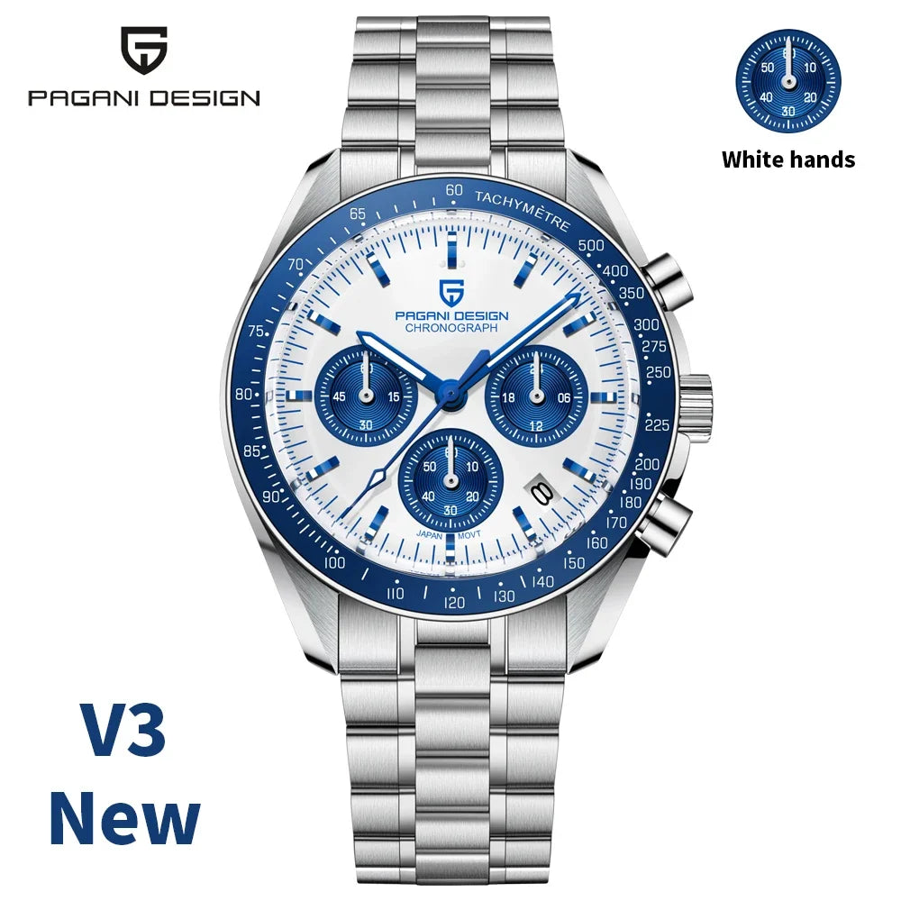 PAGANI DESIGN 2026 Neue AK Project Herrenuhren Luxus Quarz-Armbanduhr für Männer AR Saphir Speed Chronograph Automatisches Datum