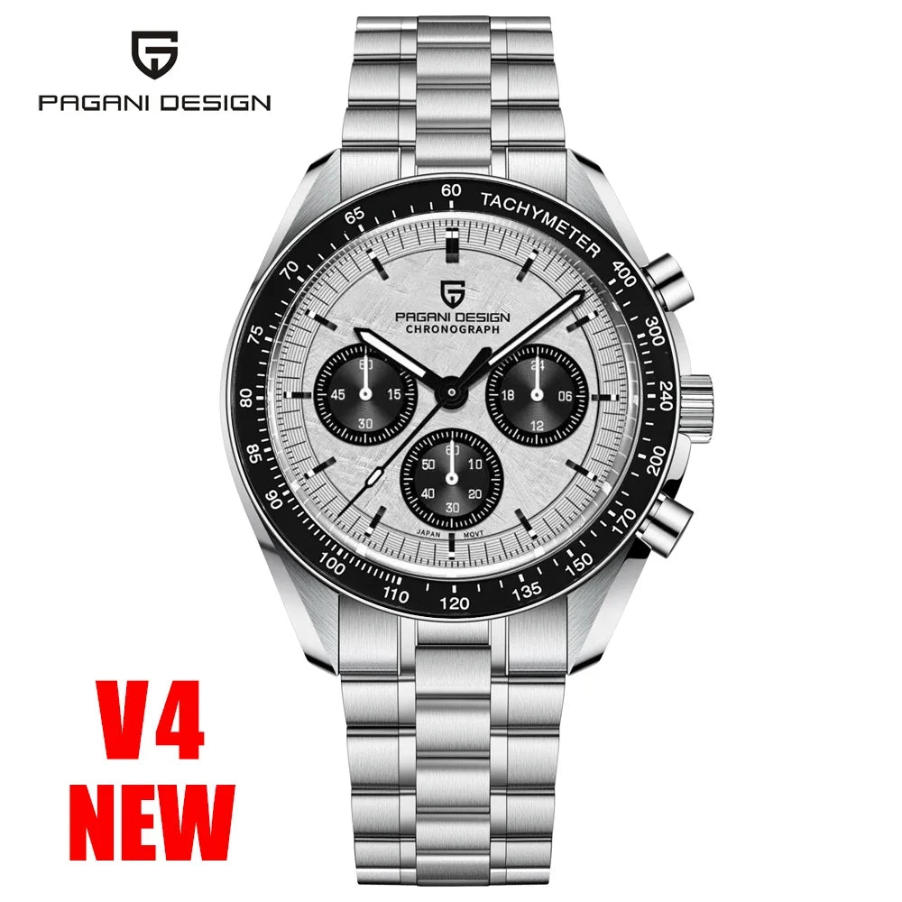 PAGANI DESIGN 2026 Neue AK Project Herrenuhren Luxus Quarz-Armbanduhr für Männer AR Saphir Speed Chronograph Automatisches Datum
