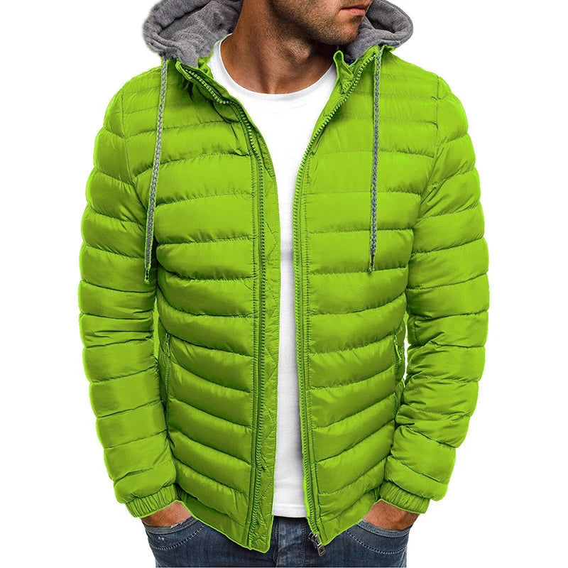 JOTT Herrenjacke, Herbst-/Winterjacke, Kapuzenjacke aus Baumwolle 2025, leichte Winter-Daunenjacke