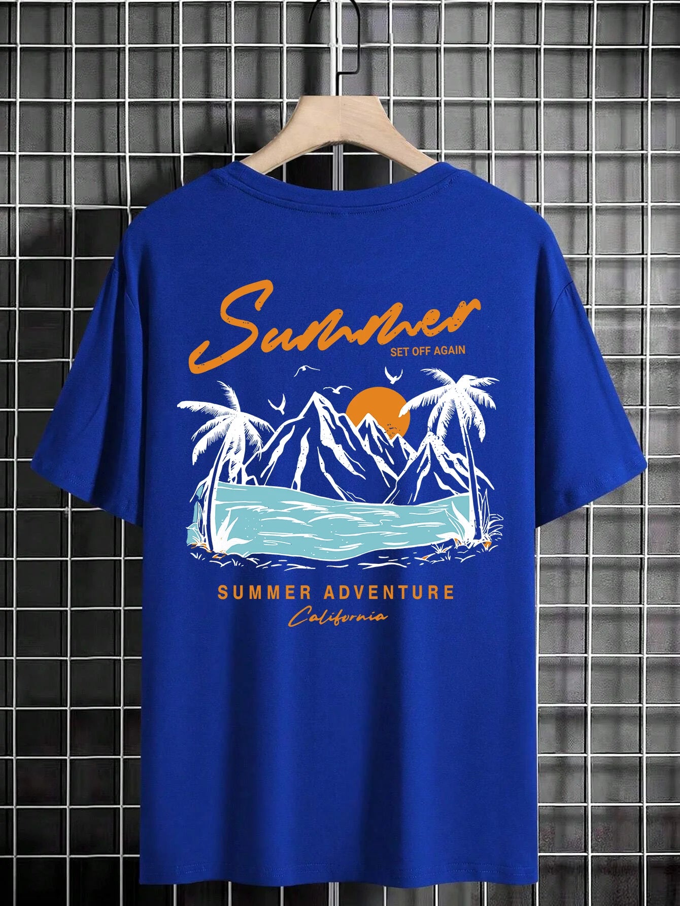 Sommer Set Off Again Adventure California Herren T-Shirt Baumwolle Lose T-Shirt Kleidung Mode Sweat Kleidung Übergroße Sommer Tops