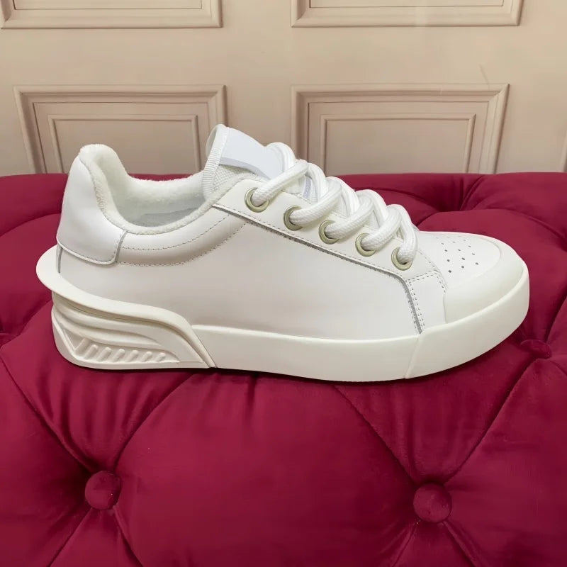 Concise Männer Casual Echtes Leder Turnschuhe Atmungsaktive Mischfarbe Flache Plattform Patchwork Schuhe Sport Täglichen Gehen