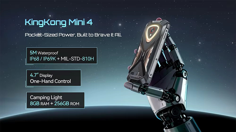 Cubot KingKong Mini 4 Smartphone 4,7" IP68 256GB Android 15