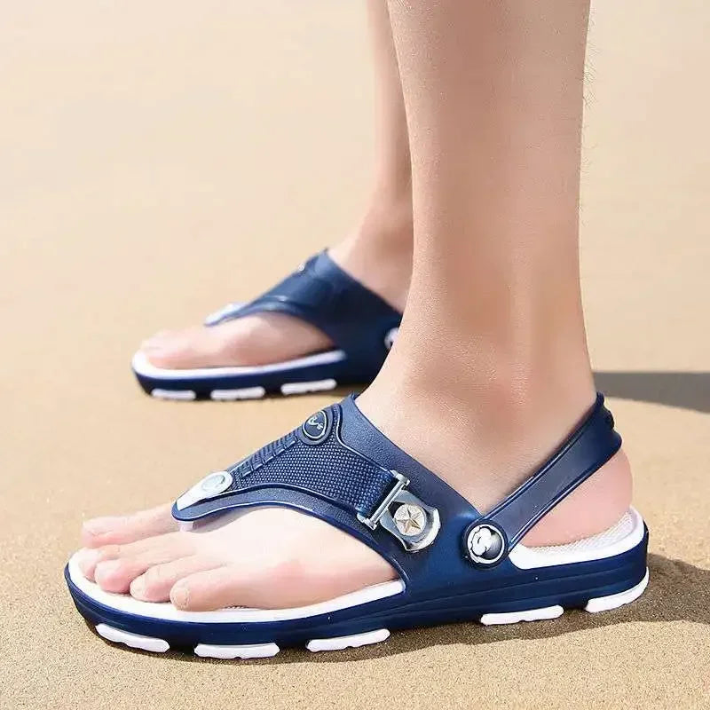 Männer Flip Flops Strands andalen Sommer Mann Schuhe flach rutsch fest Modedesigner Hausschuhe Gummi Freizeit schuh Zapatos Para