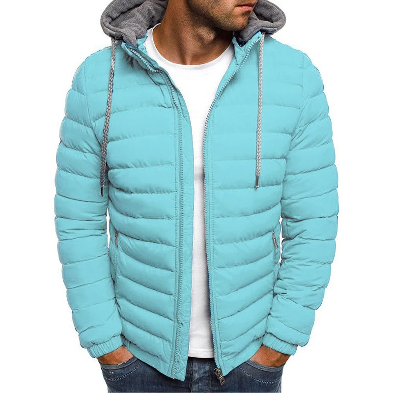 JOTT Herrenjacke, Herbst-/Winterjacke, Kapuzenjacke aus Baumwolle 2025, leichte Winter-Daunenjacke