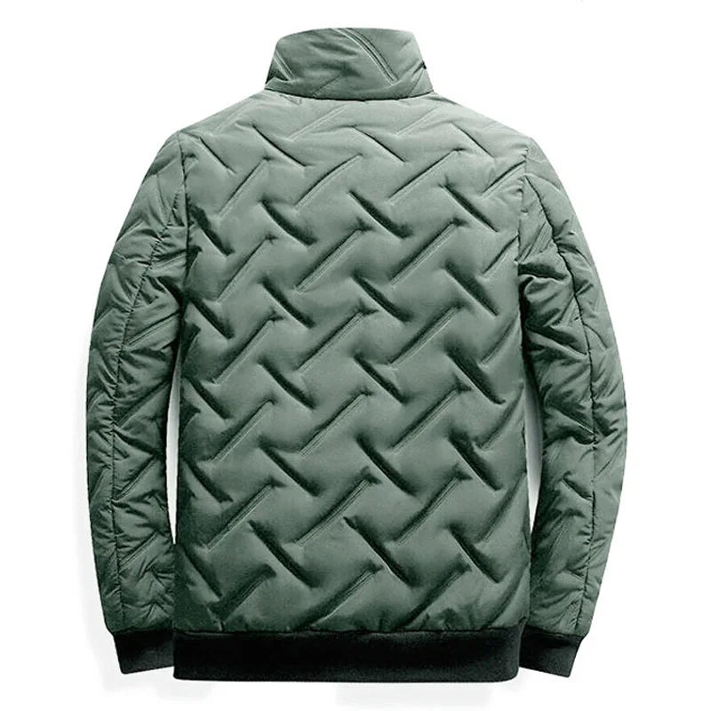 Herrenjacke, Mäntel, Herbst und Winter, lässig, solide, leicht, Parkas, lange Ärmel, Reißverschluss, gepolstert, Herrenparka, bequem, warm, Herrenjacken