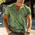 Sommer 3D Gedruckt männer Taste T Shirt Retro Patchwork Muster Kühlen Atmungsaktive Kurzarm Trendy Casual T Shirt Übergroßen top