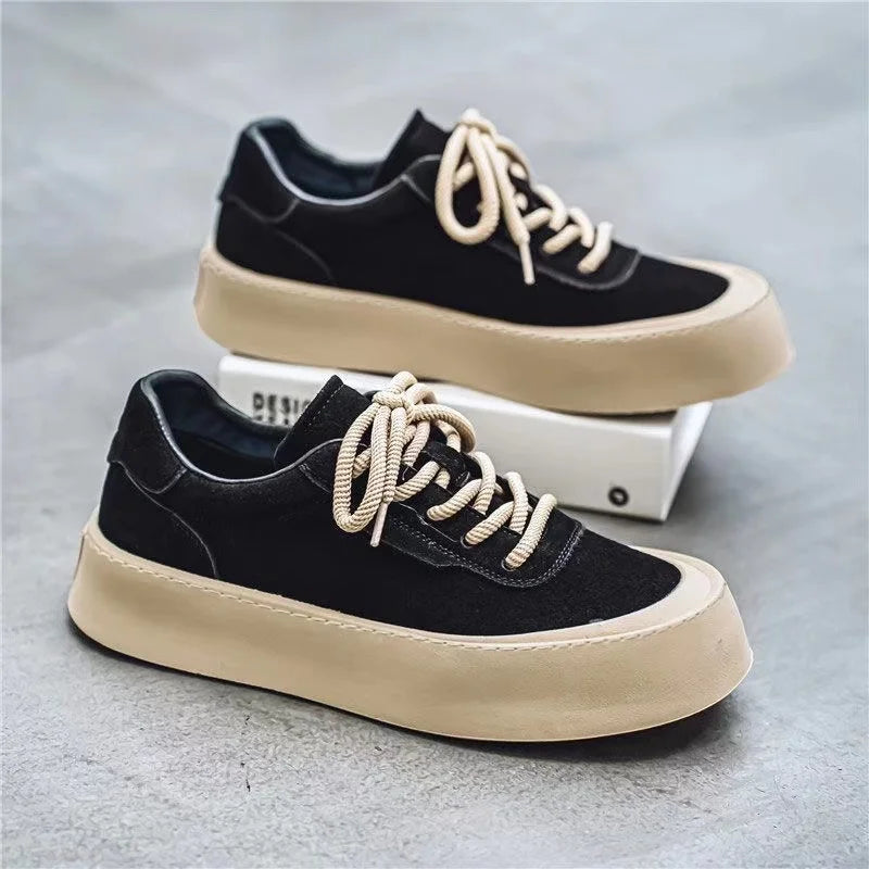 Koreanische Mode lässig Leinwand Turnschuhe Männer Harajuku Plattform Leinwand Schuhe Mann atmungsaktive Männer vulkan isierte Schuhe Zapatos de Lona