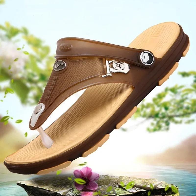 Männer Flip Flops Strands andalen Sommer Mann Schuhe flach rutsch fest Modedesigner Hausschuhe Gummi Freizeit schuh Zapatos Para