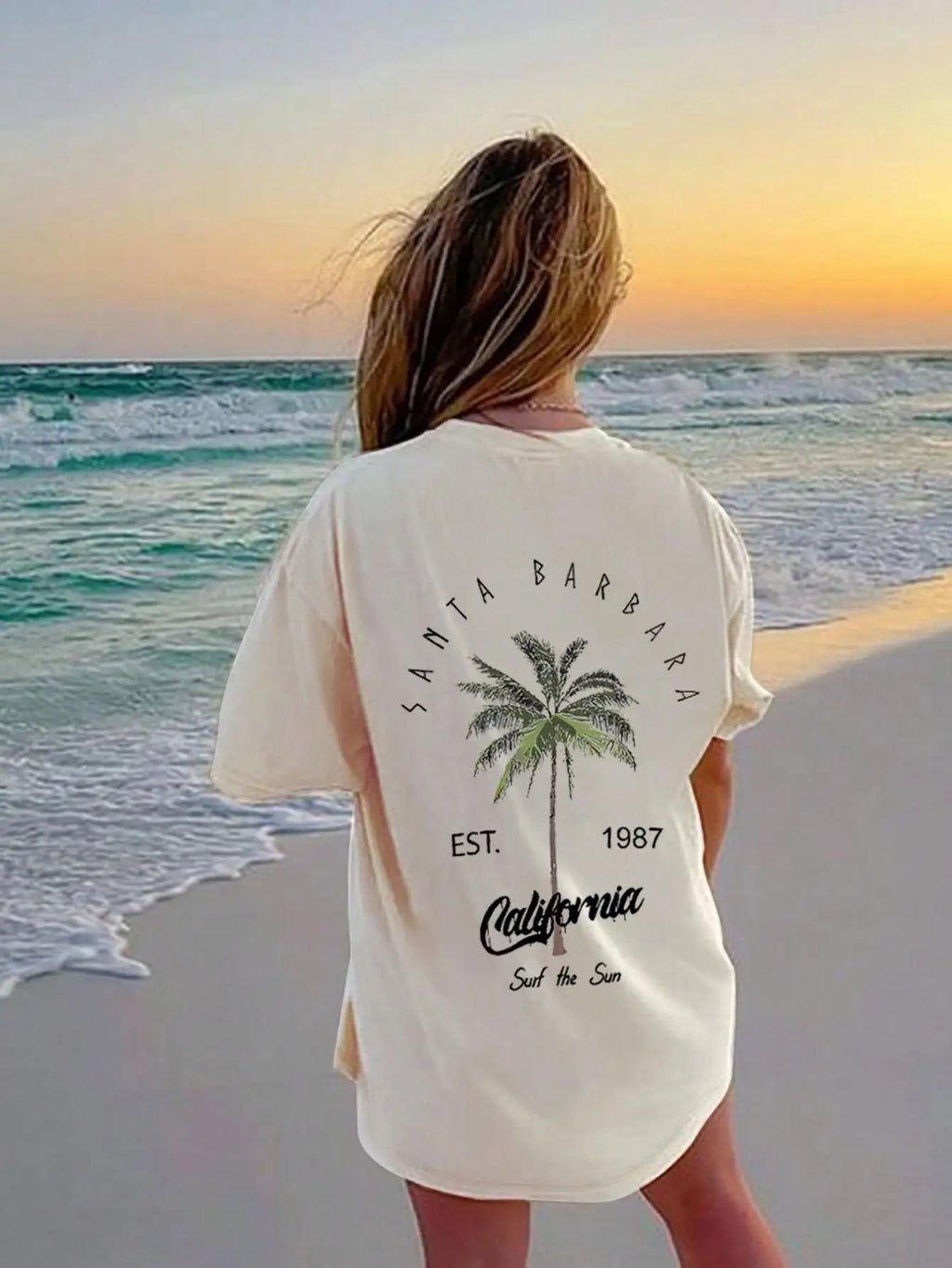 100% Baumwolle Frauen T-Shirt Galafonia Kokospalme gedruckt T-Shirt Sommer bequeme lose Tops Street Fashion weibliche Kleidung