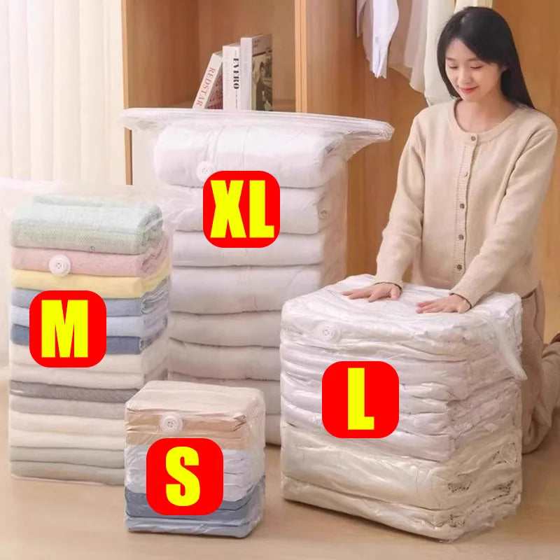 Keine Pumpen-Vakuumbeutel erforderlich, Würfel, großes Fassungsvermögen, platzsparende Aufbewahrungstasche für die Aufbewahrung von Kleidung, Decke, Quilt, Kompressions-Organizer-Tasche