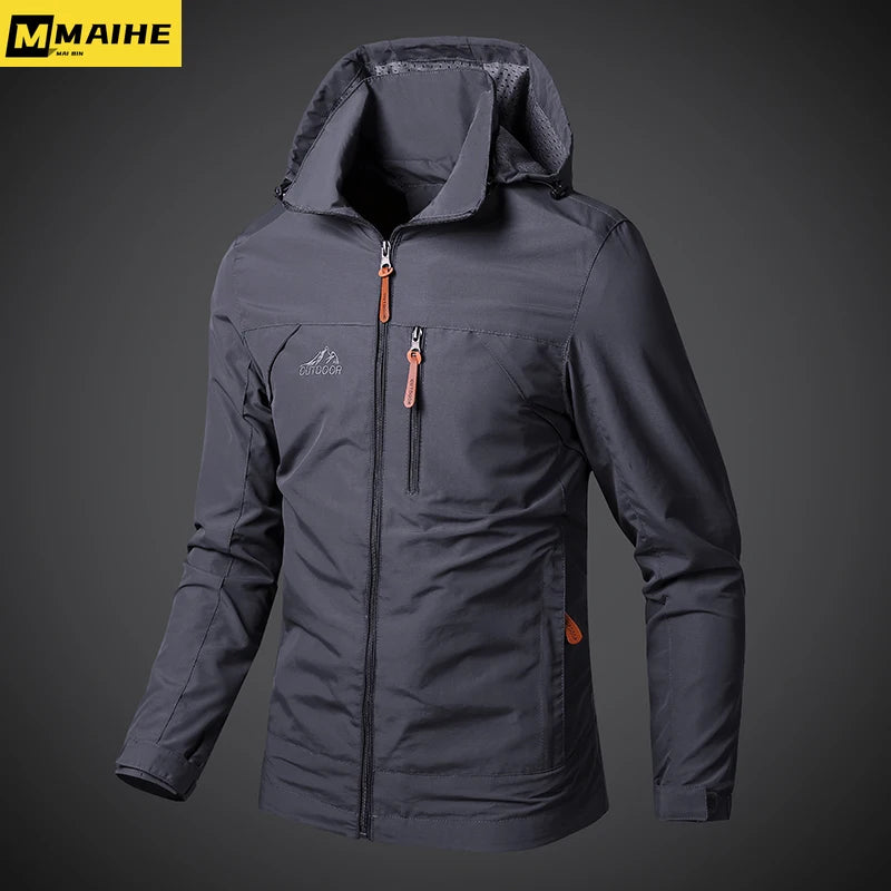 Herren Windjacke Jacken Wasserdicht Militär Mit Kapuze Mantel Männlich Neue Kampf Jacken Männer Herbst Outdoor Wandern Radfahren Bomber Outwear