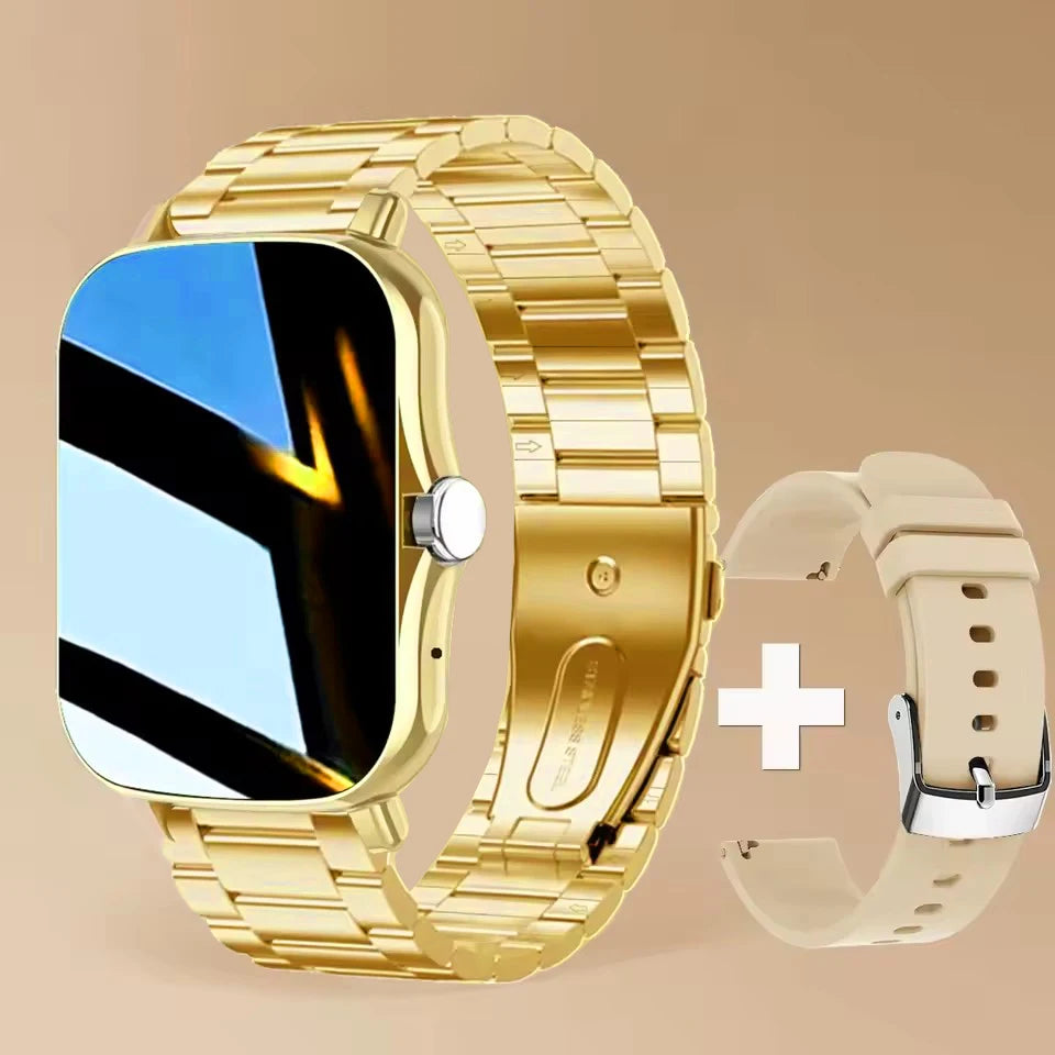 Neue Smartwatch 2,01 Zoll HD-Display Antwort Anruf machen Nachricht Vorschau Sportmodi Smartwatch DIY Zifferblatt Wettervorhersage Männer Frauen