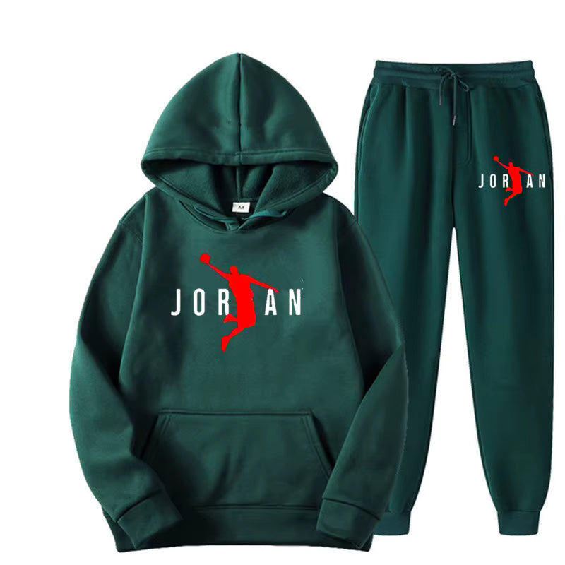 Fleece Hoodie & Jogginghose Set – Unisex Trainingsanzug