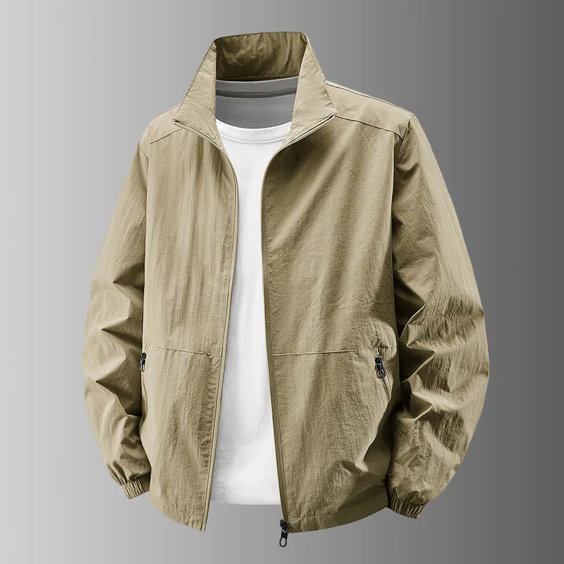 Summer Men Outdoor Thin Jackets Breathable and Windproof Quick Drying Jackets Casual Coats Male Lightweight Loose Jackets 5X