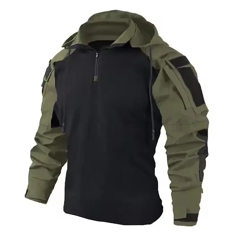 Outdoor Uniform Taktische Anzüge Tragen Beständig T-Shirt Kapuze Hosen Männer Kleidung Kampf Shirts Airsoft Paintball Jagd Kleidung