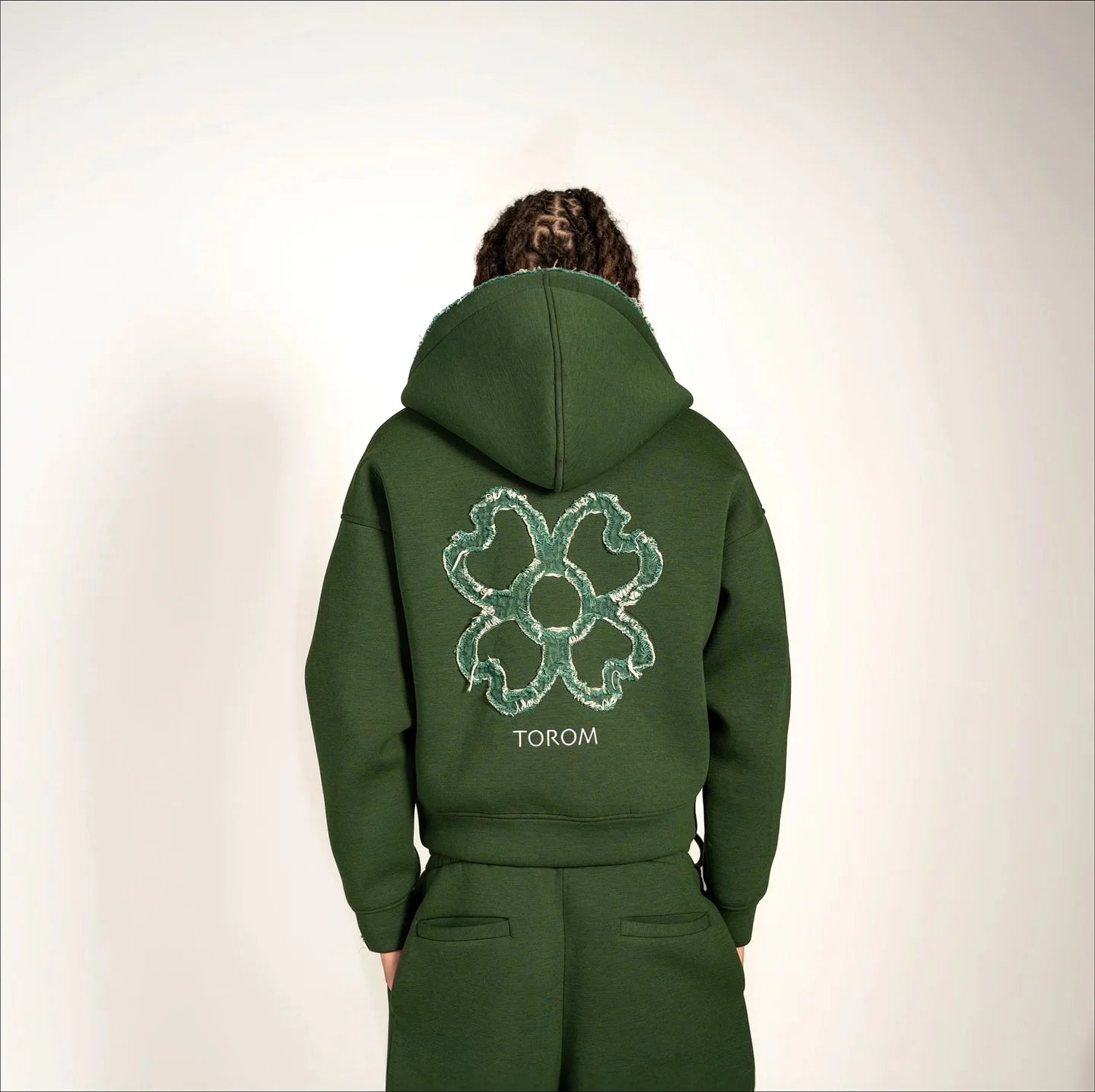 Herren Oversized  Set, Unisex Passform Zip-Up Hoodie Mehrfarbiges Trendiges Zweiteiler-Set