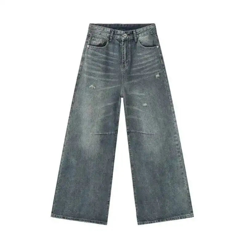 IEFB Amerikanischen Stil männer Denim Hosen Waschen Mode Lose männer Gerade Hosen Beiläufige Breite Bein Jeans Neue Sommer 2024 9C6303