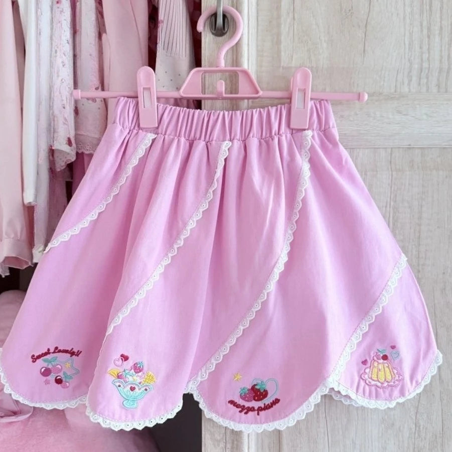 Japanische Kawaii Crop Tops Cartoon Print Harajuku Lolita Kurzarm T-shirts Frauen Y2k Ästhetische Dünne T Vintage Fee Grunge