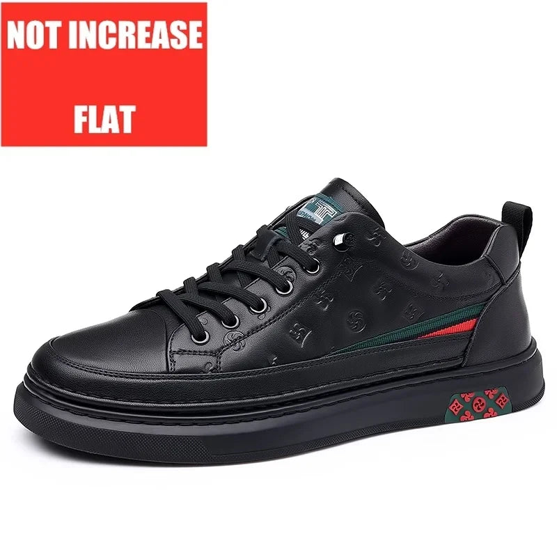 Mann Turnschuhe 2024 lente heren lifts choenen heren loafers mit zacht lederen mocassins hoogte verhoogd 5cm groter schoenen