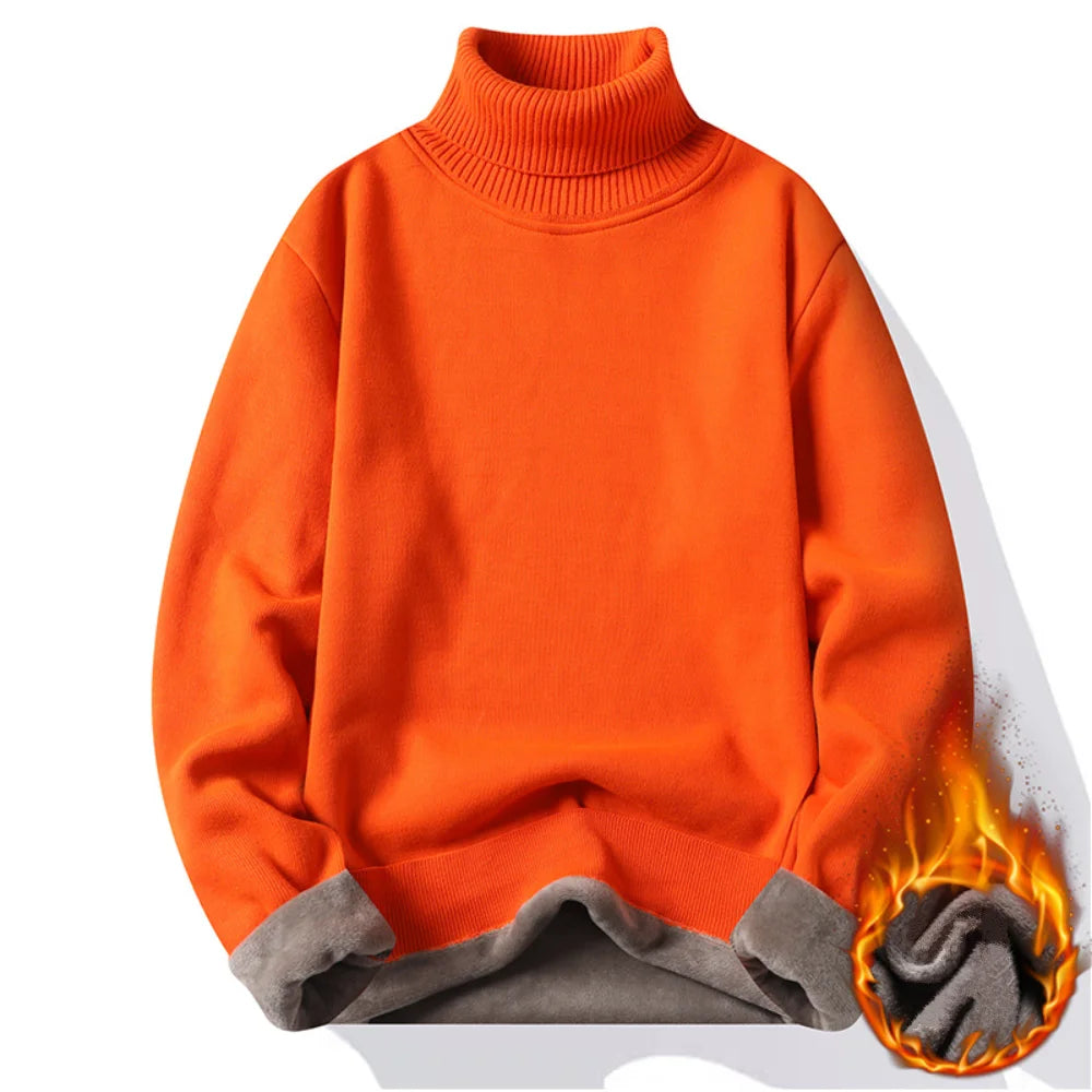 Herbst Winter herren Rollkragenpullover männer Stricken Pullover Rollkragen Gestrickte Pullover Warme Männer Jumper Slim Fit Casual Pullover