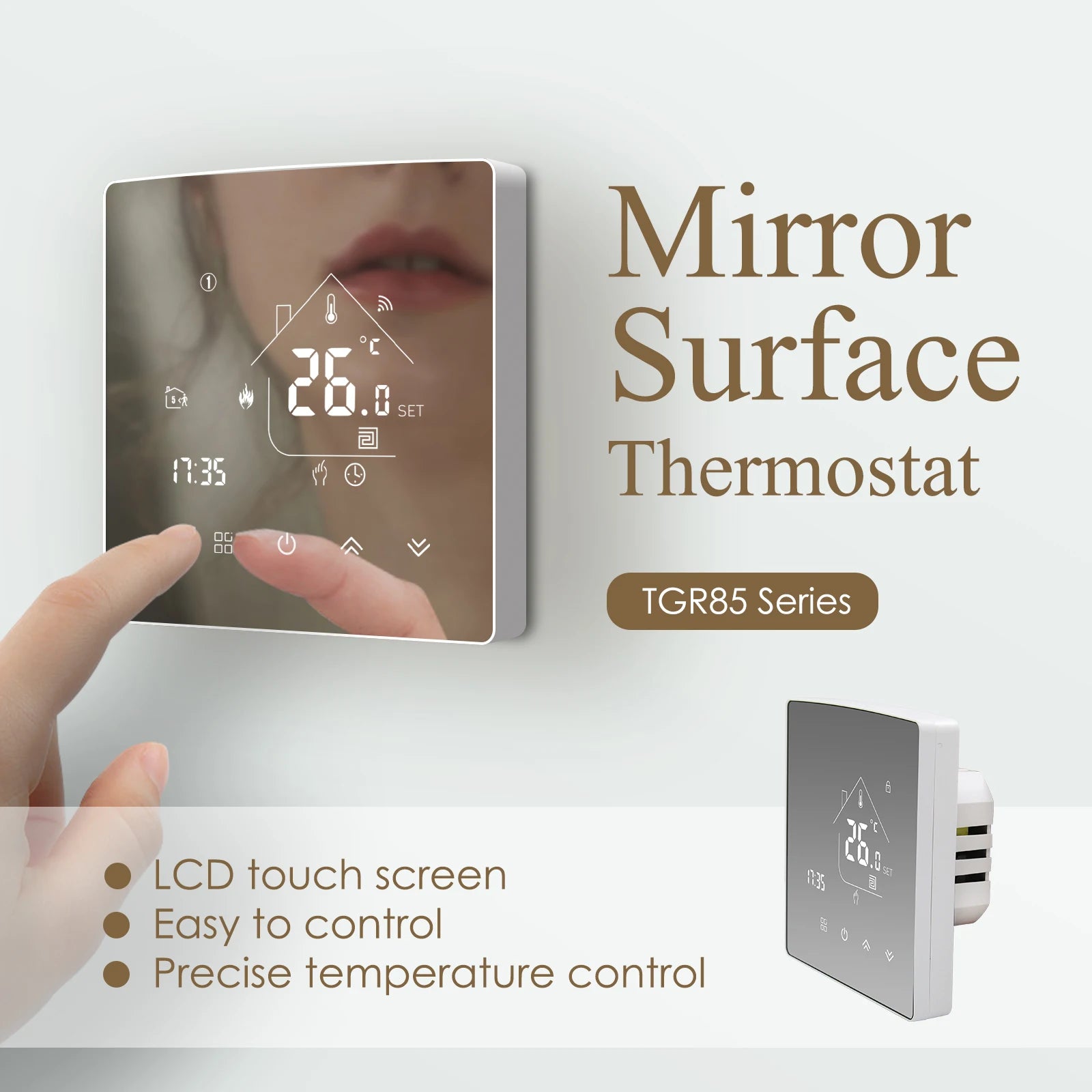 Beok Tuya Smart Thermostat WLAN Wasser-Fußbodenheizung Raumtemperaturregler Kompatibel mit Alice Alexa