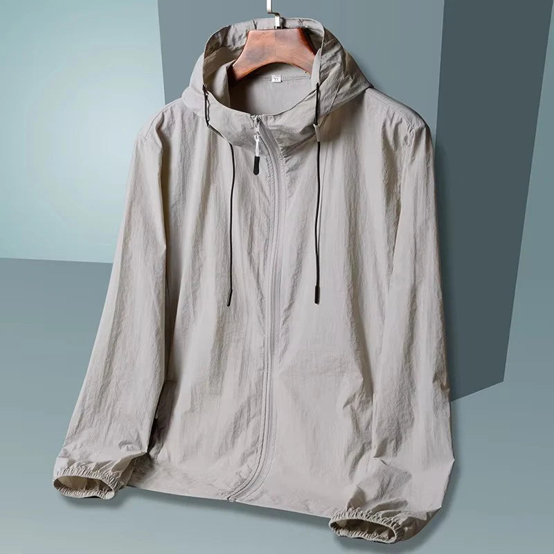 Sommer Kapuzenjacke für Herren und Damen Sonnenschutzkleidung Angeln Jagdbekleidung Schnelltrocknende Windjacke