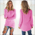 2026, Plus Größe Frauen Warme Pullover Einfarbig O Hals Lose Gestrickte Pullover Lange Pullover Casual Bluse Dame Oversize Kleidung
