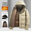 Graphene Warme Winddichte Jacke Männer Winter Neue Mode Komfortable Verdickte Outdoor Mit Kapuze Mantel Männliche Casual Kleidung