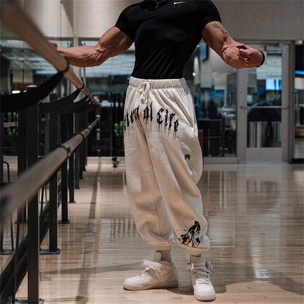 Herbst Frühling Neue Marke Herren Gym Jogger Baumwolle Hosen Streetwear Jogginghose Sport Leggings Hosen Fitness Bodybuilding Böden