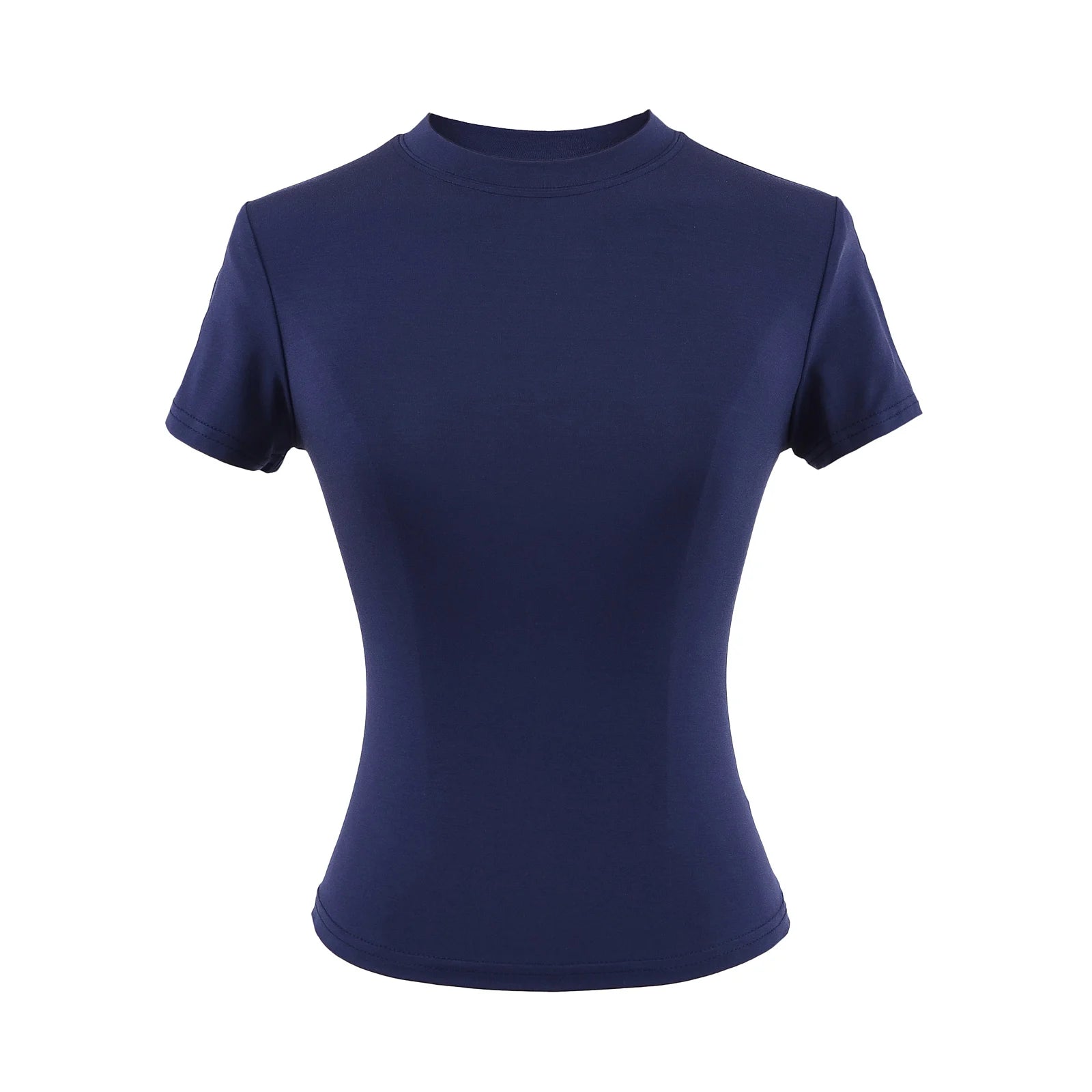 2024 neue Hohe Qualität Casual T shirt Sexy Dünne Kurzen Ärmeln Mode Trend Solide Frauen Kleidung y2k Tops