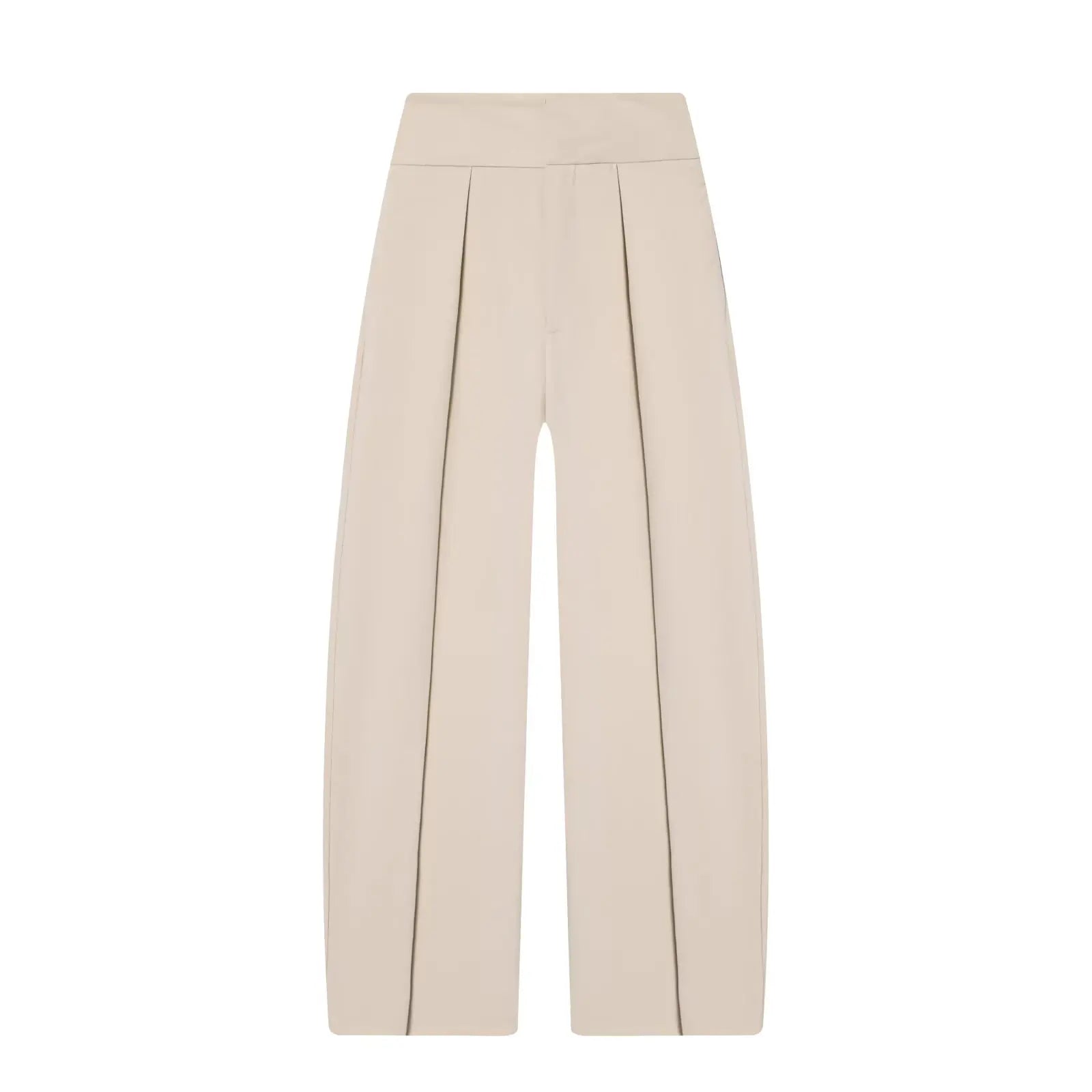 HH Damen Elegante Vintage Plissierte Ballonhose mit Reißverschluss High-Street-Stil Lose Taschen 3-Farben Frühlingshose Mujer