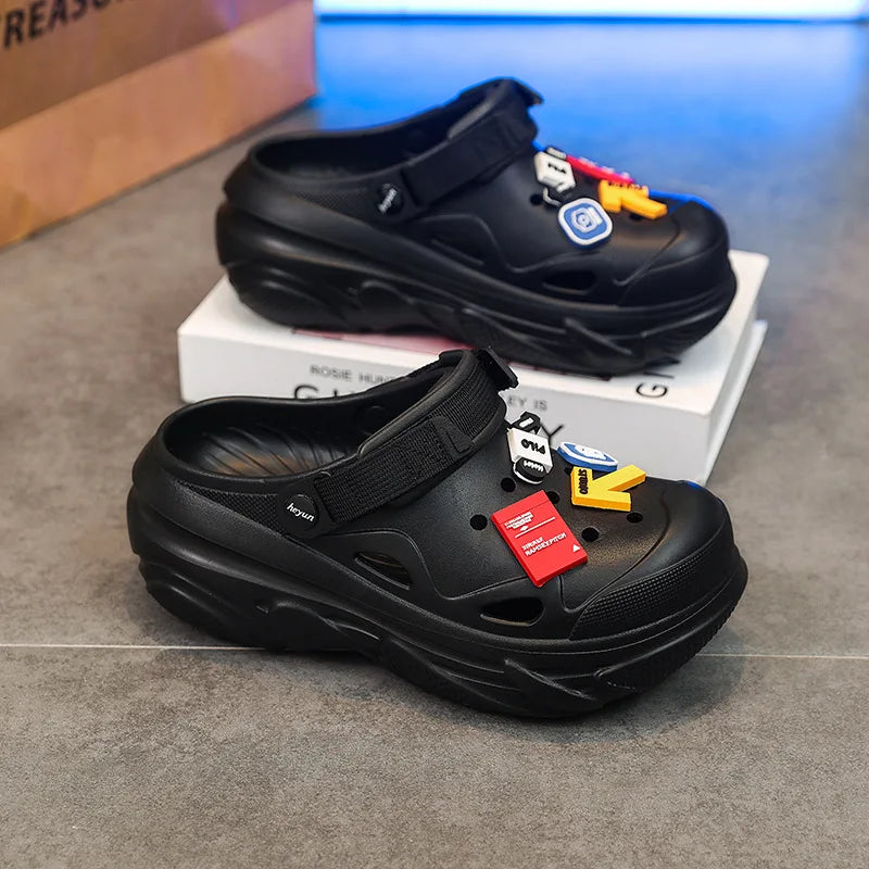 Sommerliche Outdoor-Strandsandalen, Leichte und Atmungsaktive Hausschuhe, Rutschfeste und Atmungsaktive Anglerpantoffeln