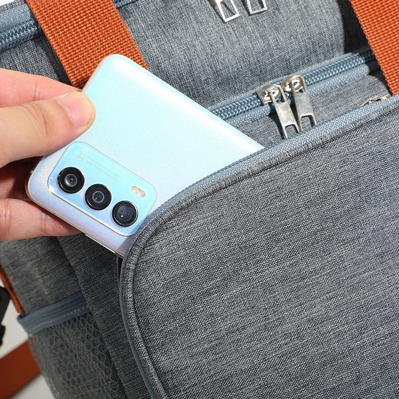 Doppelschichtige Lunch-Taschen Tragbare Picknick-Lebensmittel-Aufbewahrungstasche Große Kapazität Isolierte Kühltasche Umhängetasche Lunchbag Schultertaschen
