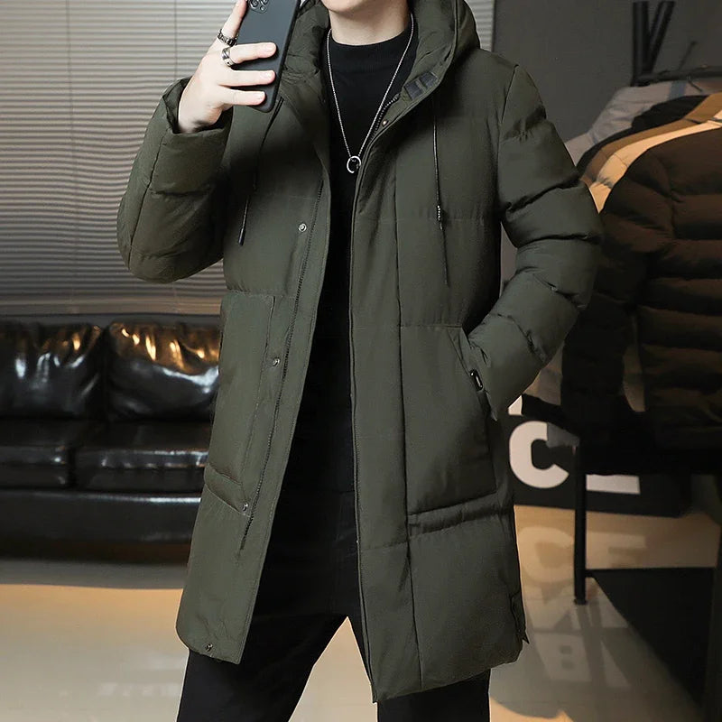 Jacke Männlich Cargo ,Lange Windschutz Plus Größe 8xl 7xl 6xl Casual Warme Gepolsterte Oberbekleidung Winter Parkas Männer Dicke Warme Jacke mäntel