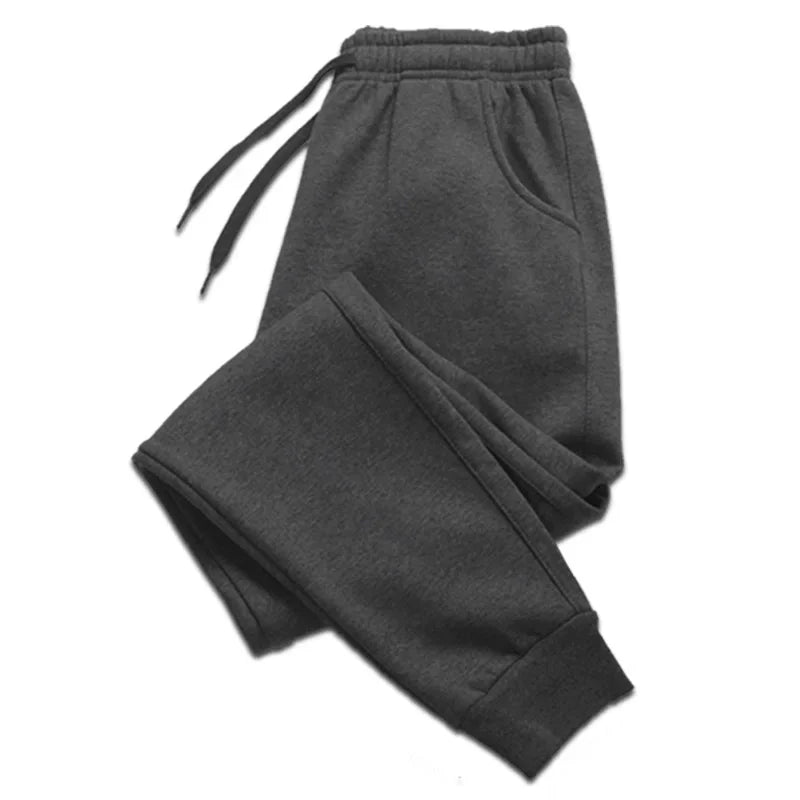 Herren, Herbst und Winter, lässige Jogginghose, Fleece-Jogginghose für weiches und bequemes Training