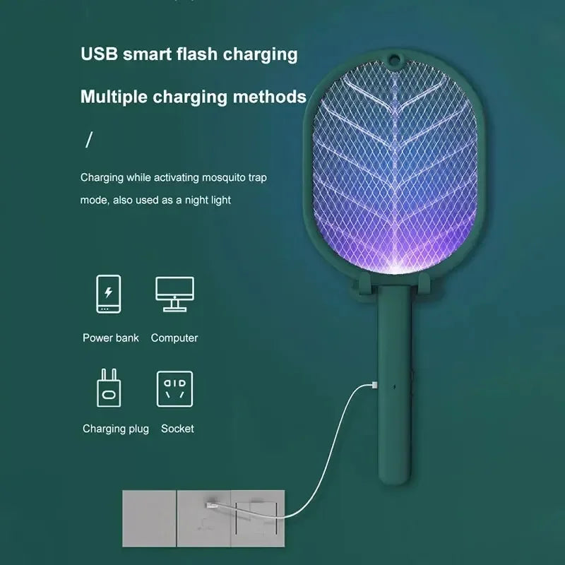 1pc Elektrische Moskito Mörder Klatsche USB Aufladbare Elektrische Haushalts Sicherheit Moskito Mörder Anti Moskito Falle