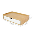 1-3 Schicht Bambus Aufbewahrungsbox Kleinigkeiten Kosmetik Schmuck Schreibwaren Headset Aufbewahrungsbox Home Office Hotel Aufbewahrungsschubladen