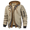 Herbst Winter männer Warme Bomber Jacke Outdoor Mann Dicke Windjacke Wandern Mit Kapuze Mäntel Männer Thermische Sport Zipper Parkas Jacke