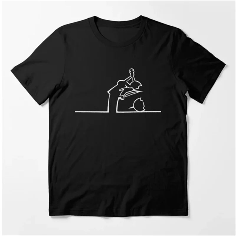 La Linea Die Linie Osvaldo Cavandoli TV T Hemd Männer Glücklich Mode Frauen t-shirts Streetwear T Rundhals Casual Tops camisetas