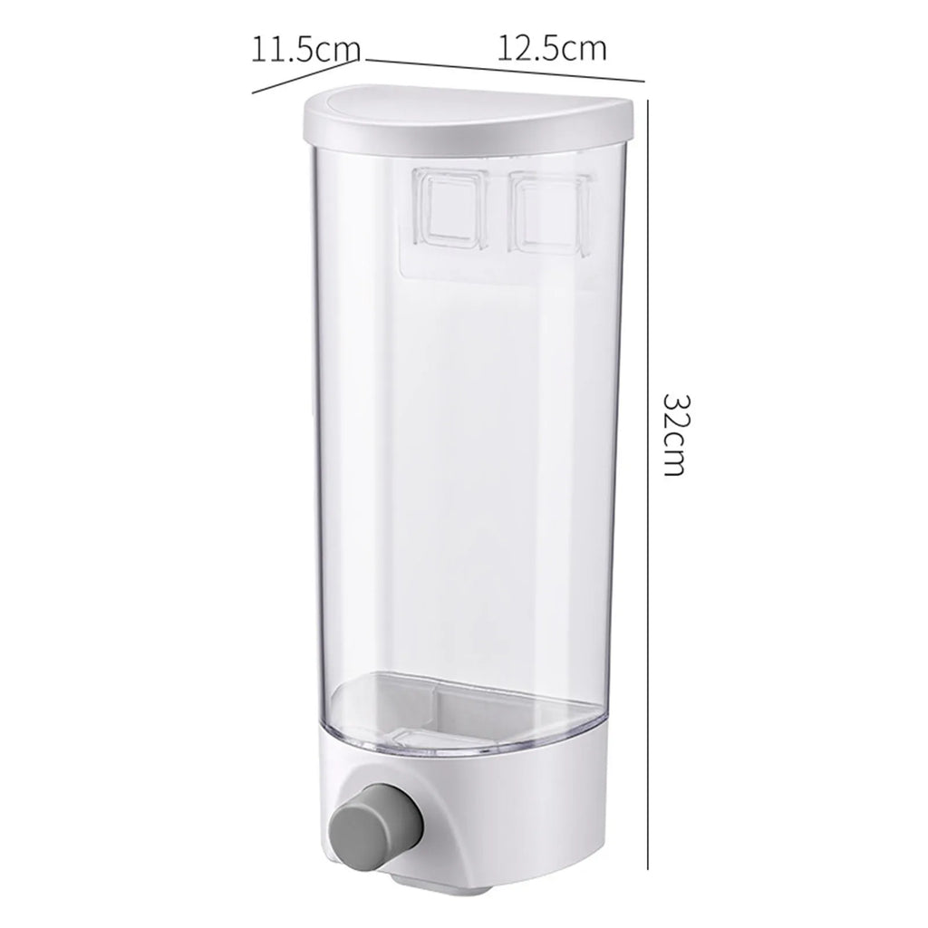 Küche Lagerung Lebensmittel Organizer Wand Montiert Trockenen Lebensmittel Getreide Spender Snack Getreide Kunststoff Lagerung Container Box Rack für Hause