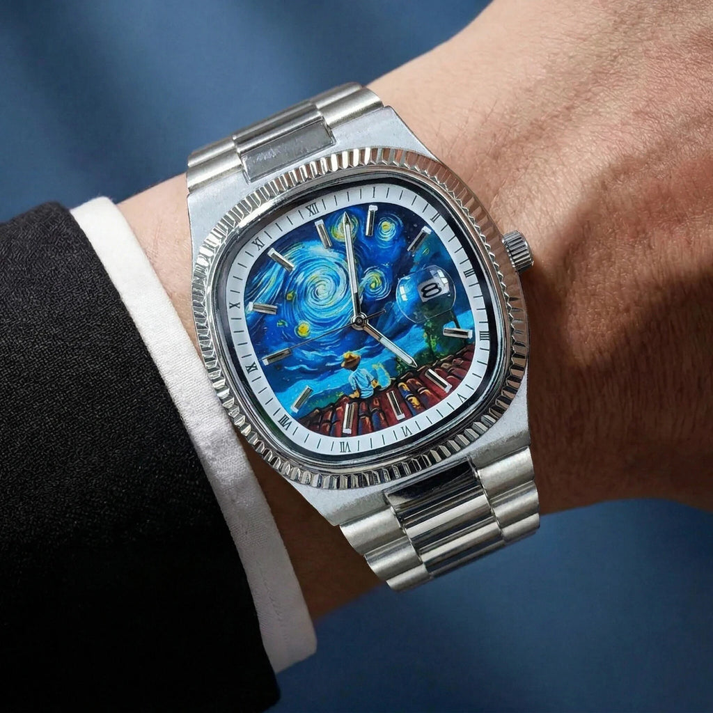 Quadratische Retro-Uhr für Herren, leichte Luxusmarke, echtes Geschenk, 2026 neu, Edelstahlarmband, wasserdichte Quarzuhr
