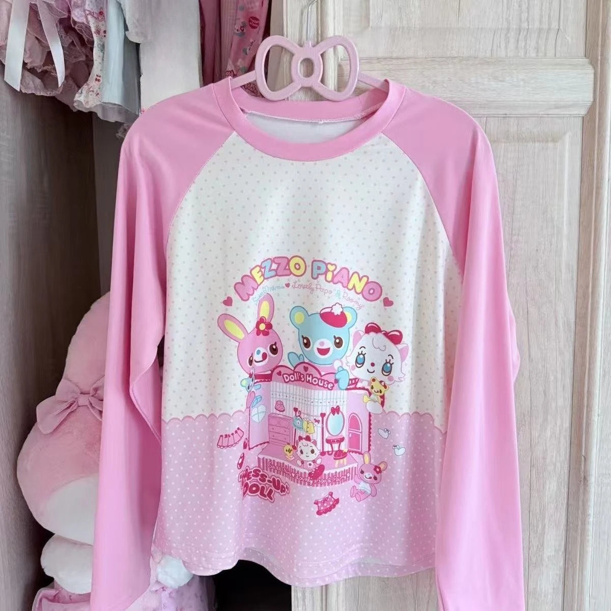Japanische Kawaii Crop Tops Cartoon Print Harajuku Lolita Kurzarm T-shirts Frauen Y2k Ästhetische Dünne T Vintage Fee Grunge
